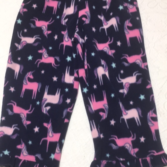 2T (5/$20) Fleece Comfy Pants with Unicorns - Picture 4 of 10